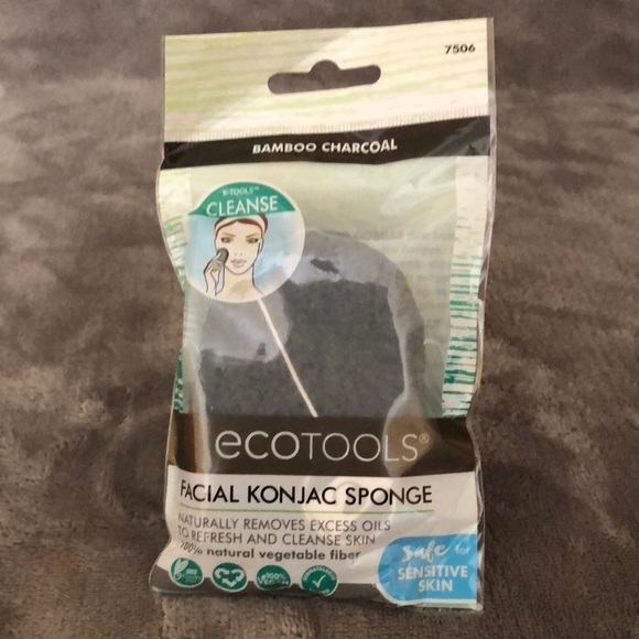 NWT π ecotools Charcoal Facial Konjac Sponge - Picture 3 of 9